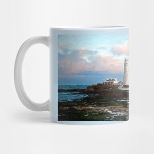 Artistic St. Mary's Island and Lighthouse Mug